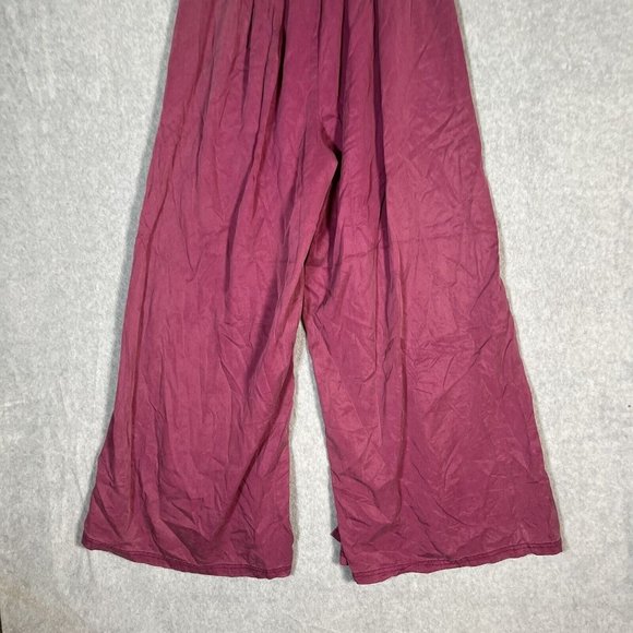 Free People Movement Ab Tracker Pants Womens Small Acai Wide Leg Split Flowy - Picture 12 of 16